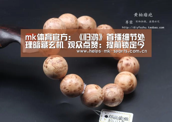 mk体育官方:《归鸿》首播细节处理暗藏玄机 观众点赞:提前锁定今年最强谍战剧(图1) mk体育
